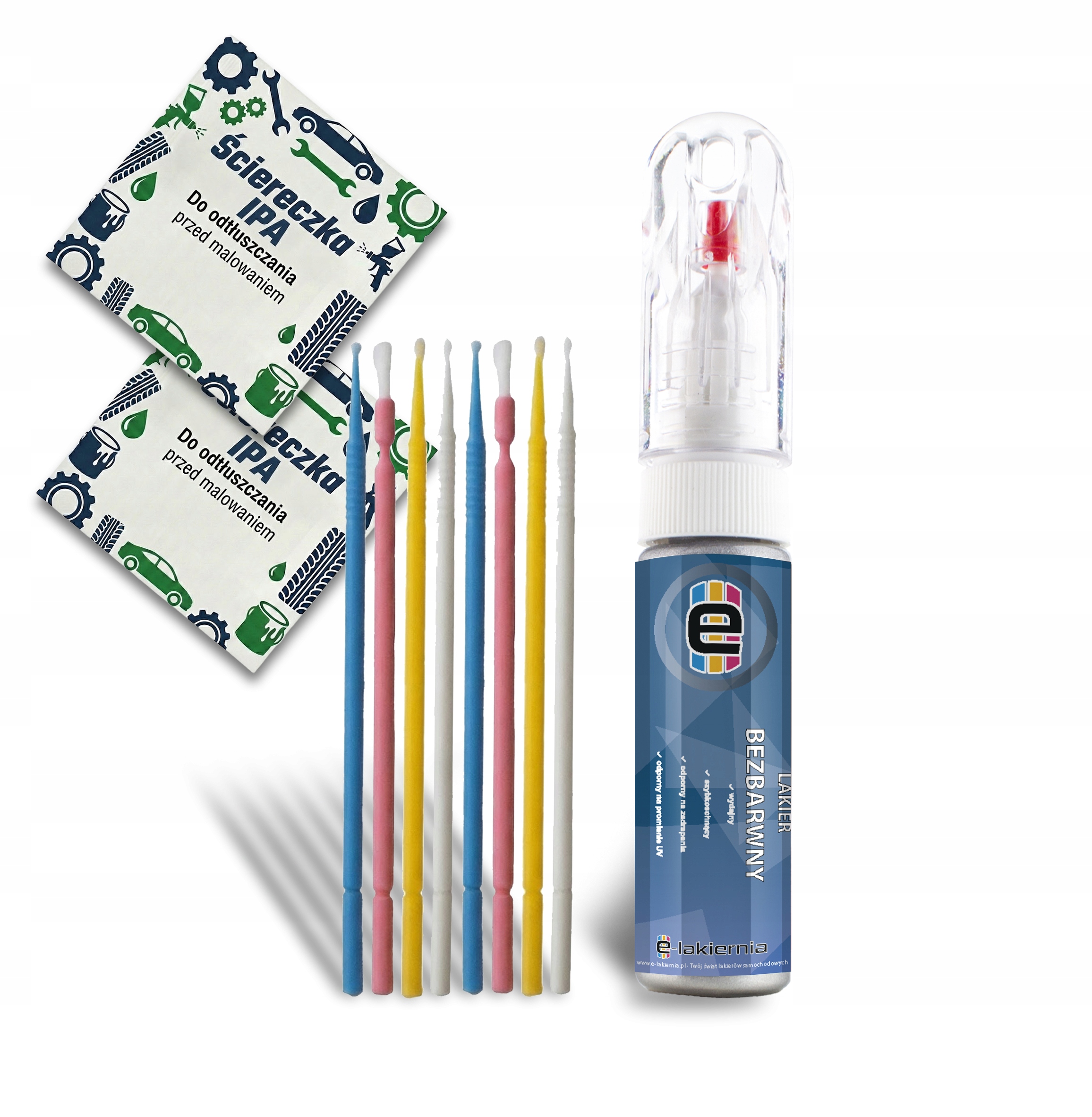 Lakier zaprawkowy samochodowy zaprawka Bezbarwny Połysk 20ml