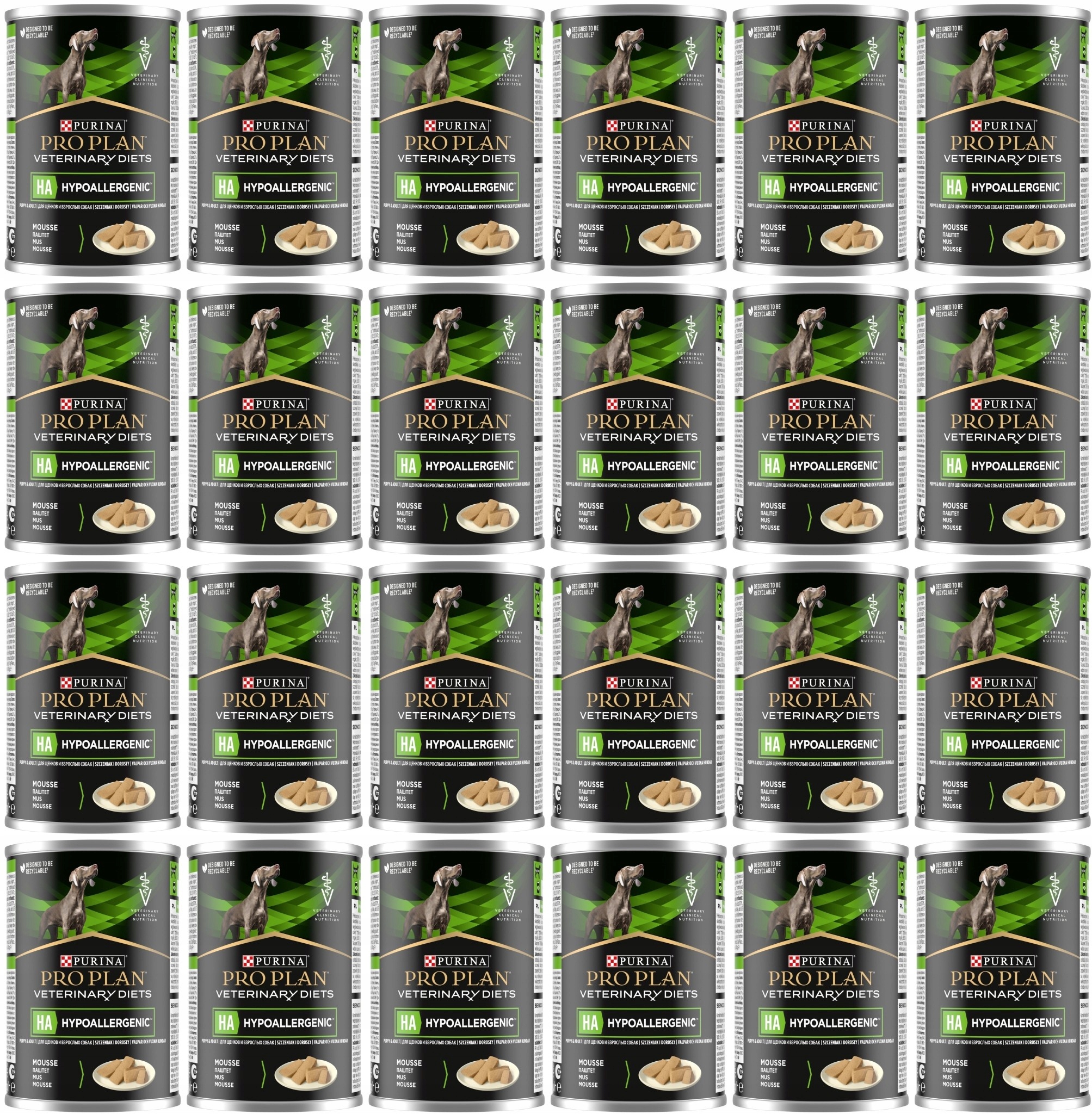 Levně Purina Dog Veterinary Ha Hypoalergenní 24 x 400 g