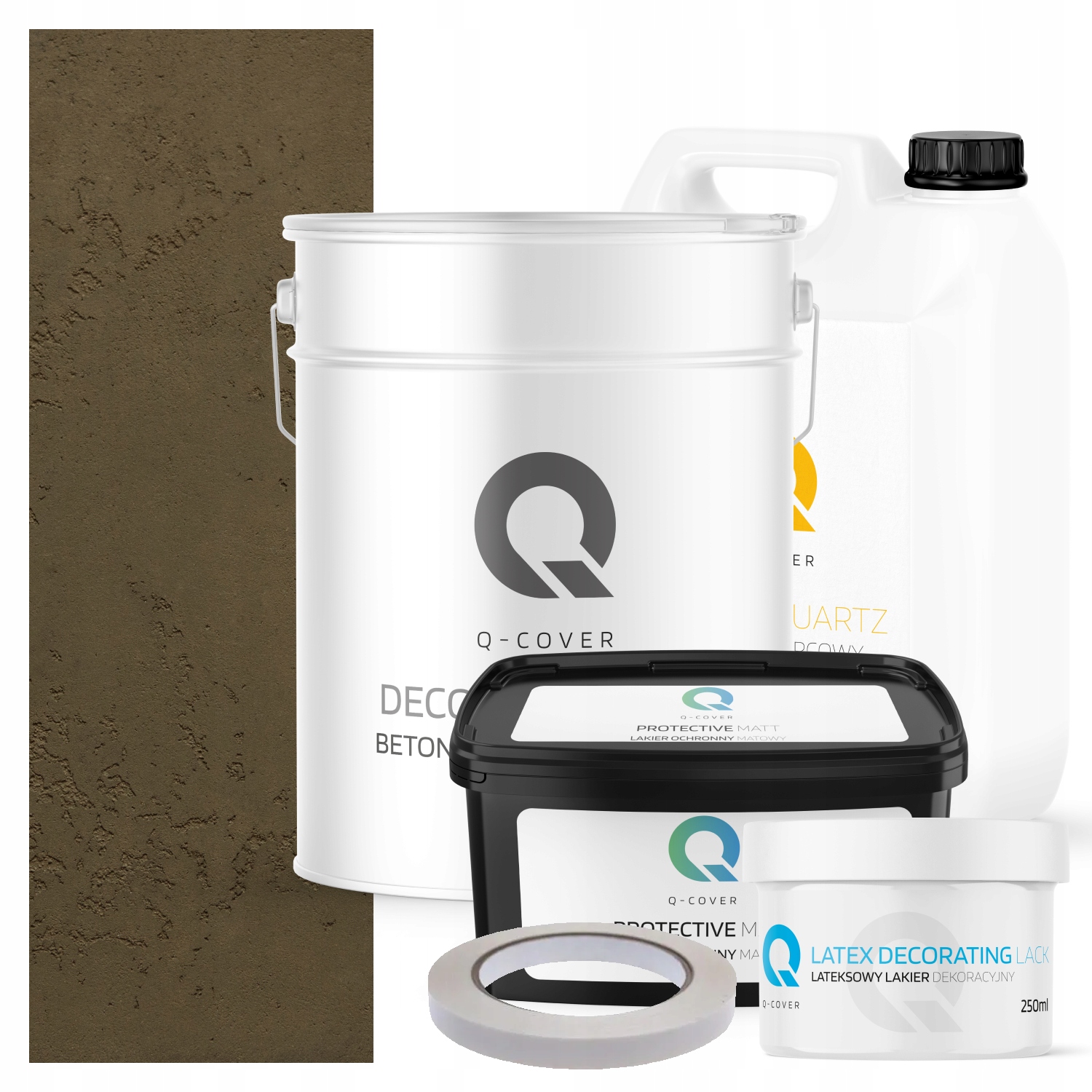 Architektonický Venkovní Beton Set Khaki Tmavý F456 19 kg 10 m2