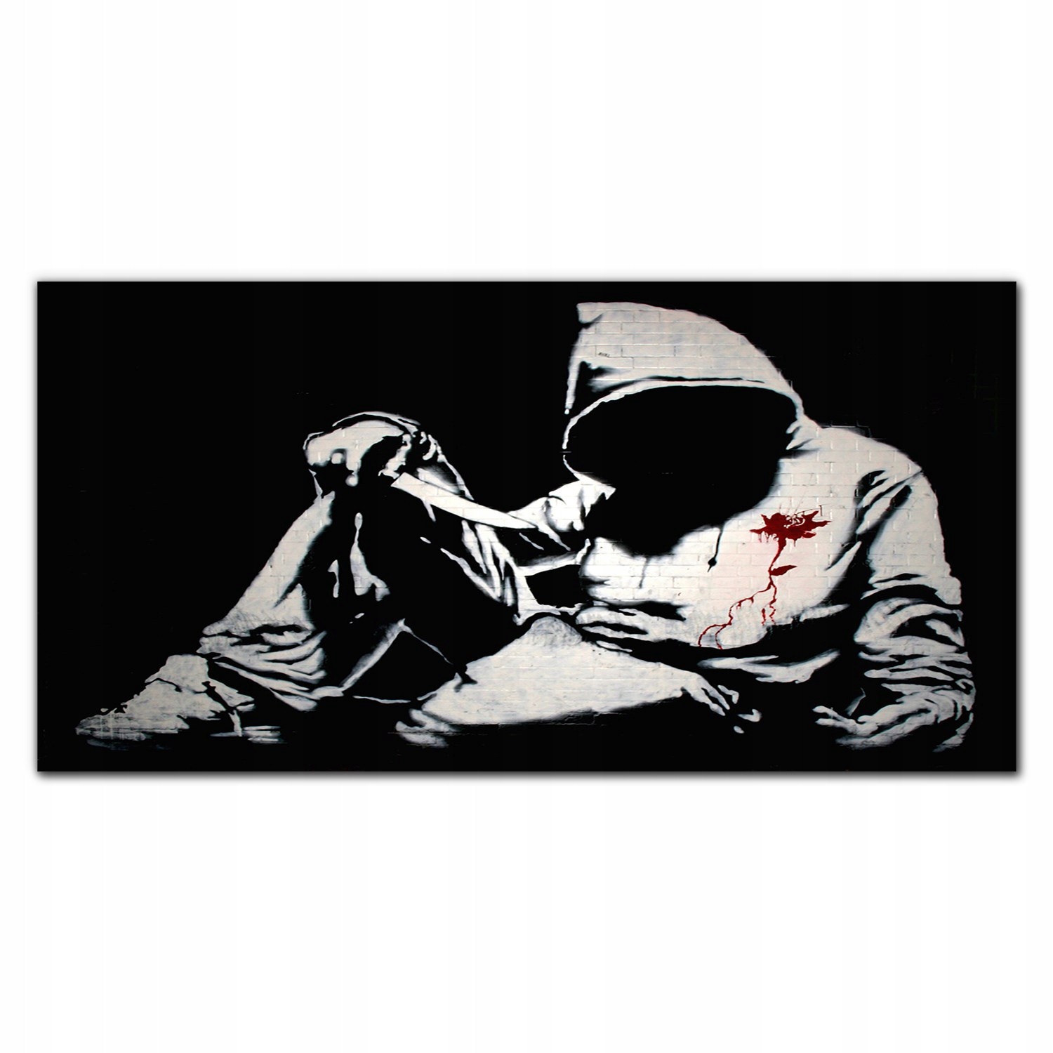 Moderný obraz na plátne Nôž Banksy 140 x 70 cm