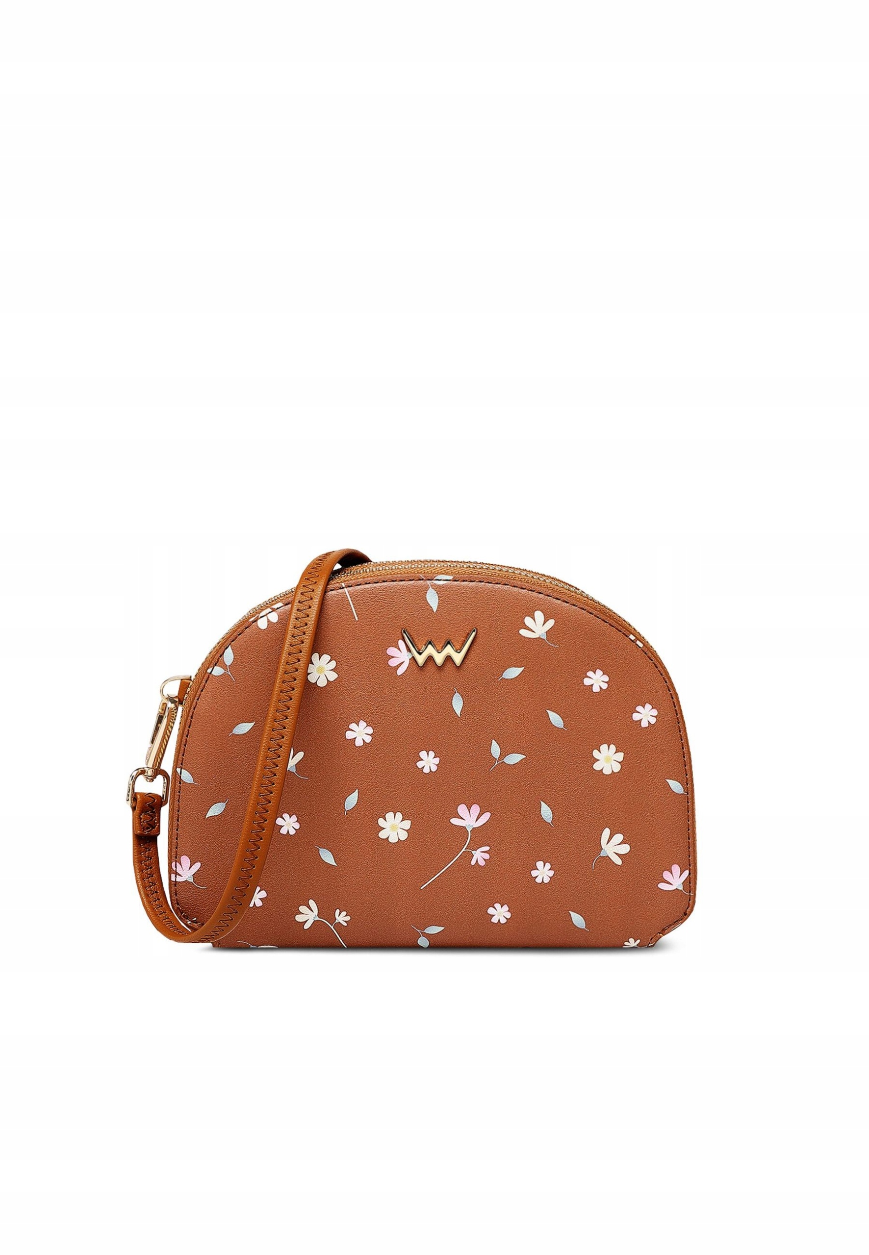 Dámská crossbody kabelka Vuch Caira Meadow hnědá květinová