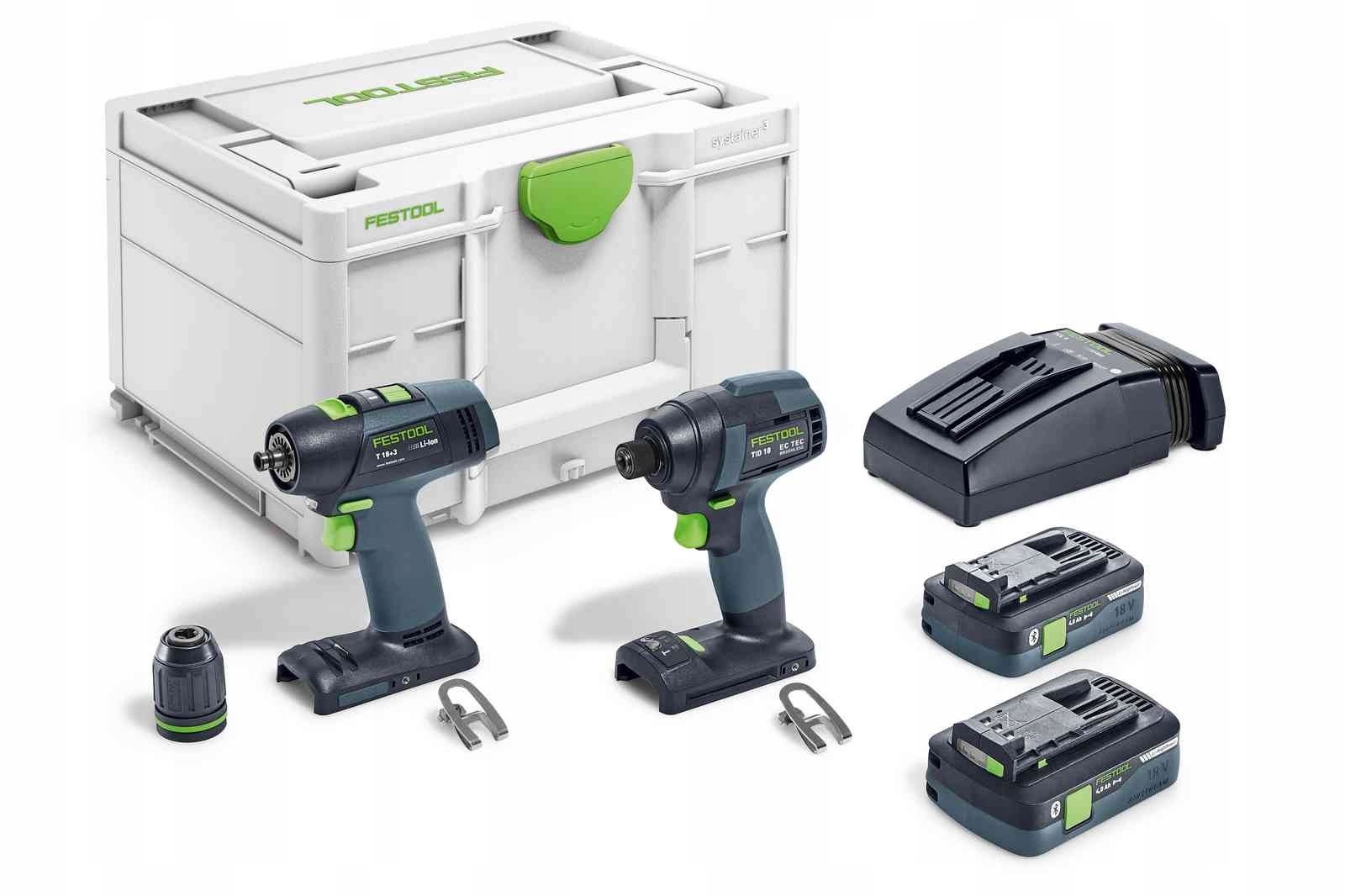 

Wkrętarka T18+3 Zakrętarka Tid 18 Festool 2x4 Ah
