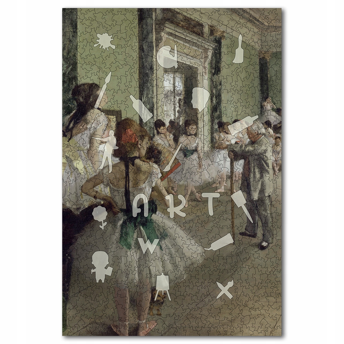 Puzzle drewniane WOOD YOU DO | LEKCJA TAŃCA Edgar Degas | 700 el| XXL Marka WOOD YOU DO