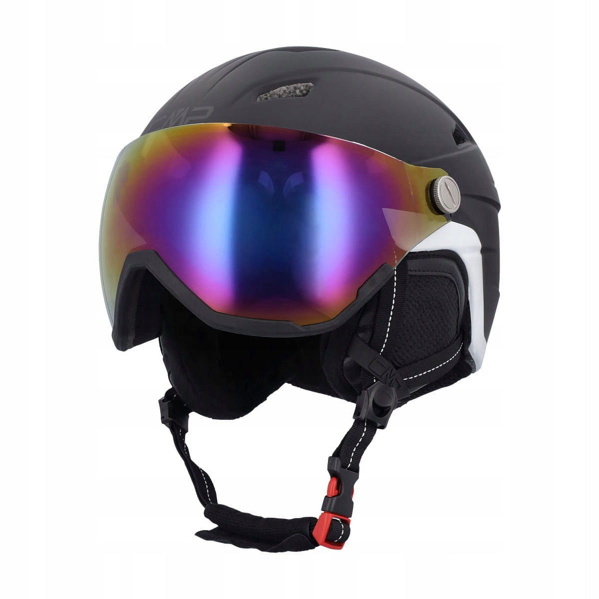 Kask narciarski z przyłbicą Cmp WA-2 M, Czarny, Narty