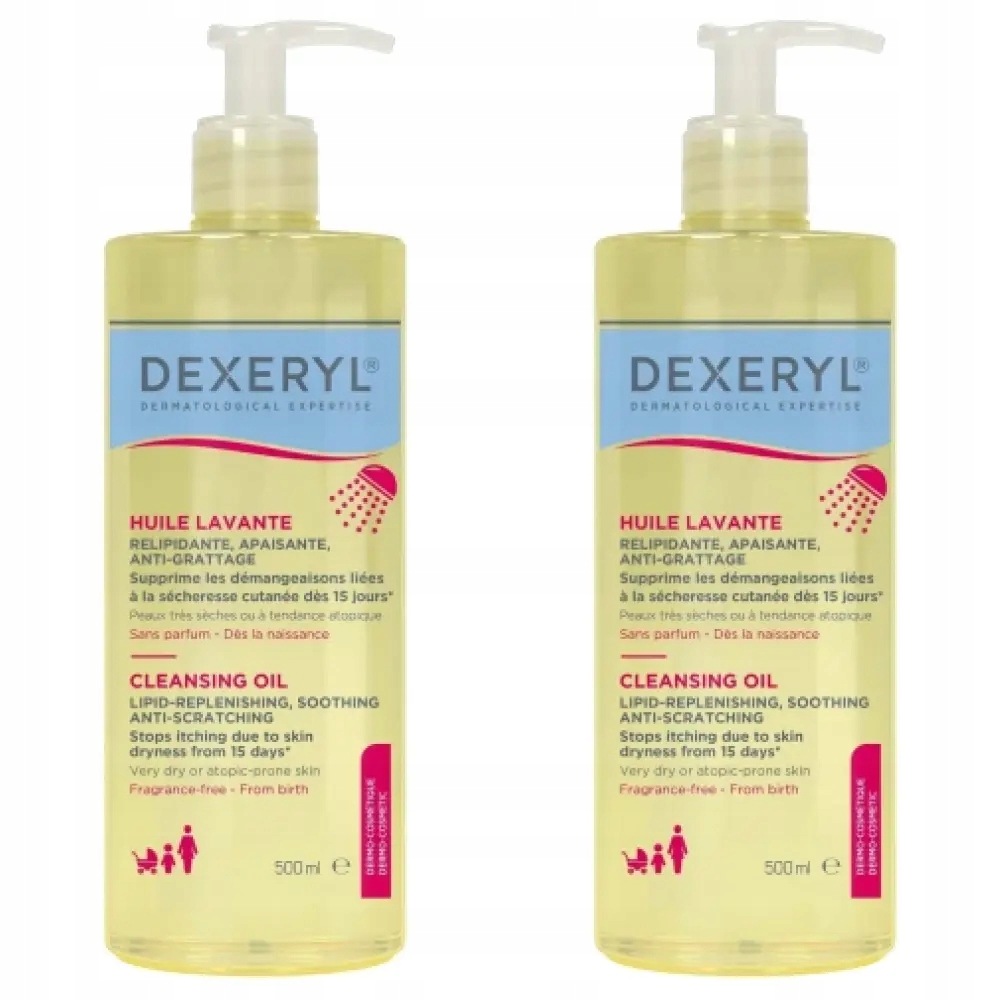 2x Dexeryl olejek do mycia 500 ml