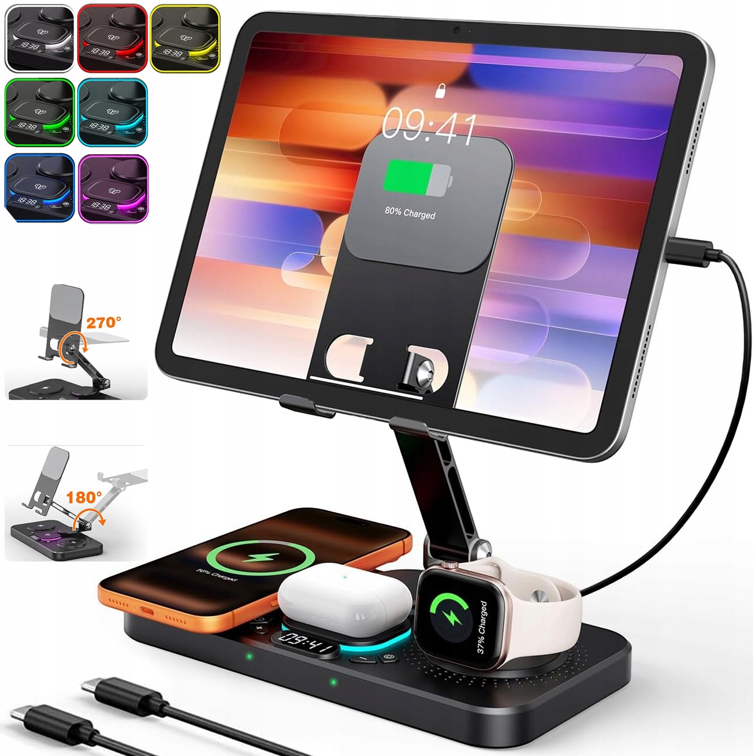 Síťová Indukční Nabíječka, Rychlá Magnetická Stanice Pro Iphone Ipad