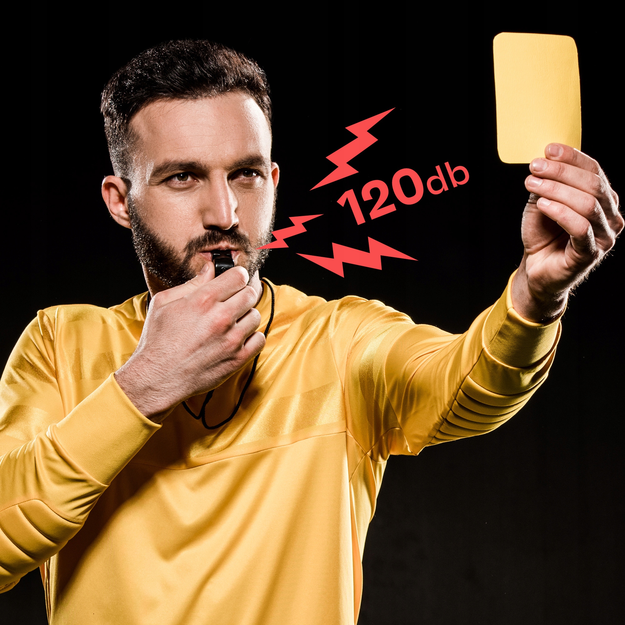 GWIZDEK SĘDZIOWSKI PLASTIKOWY BEZKULKOWY METEOR WOLF ze sznurkiem czarny Kolor dominujący czarny