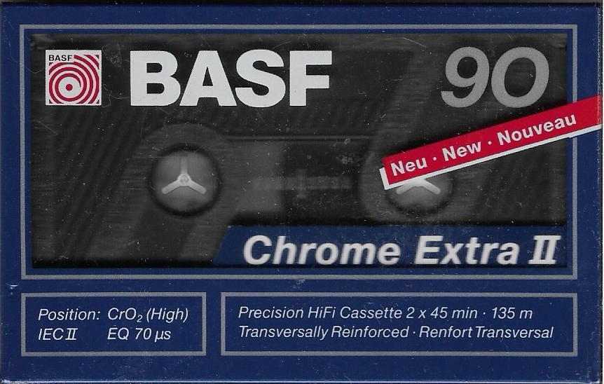 Kaseta magnetofonowa Basf Chrome Extra II 90 w folii