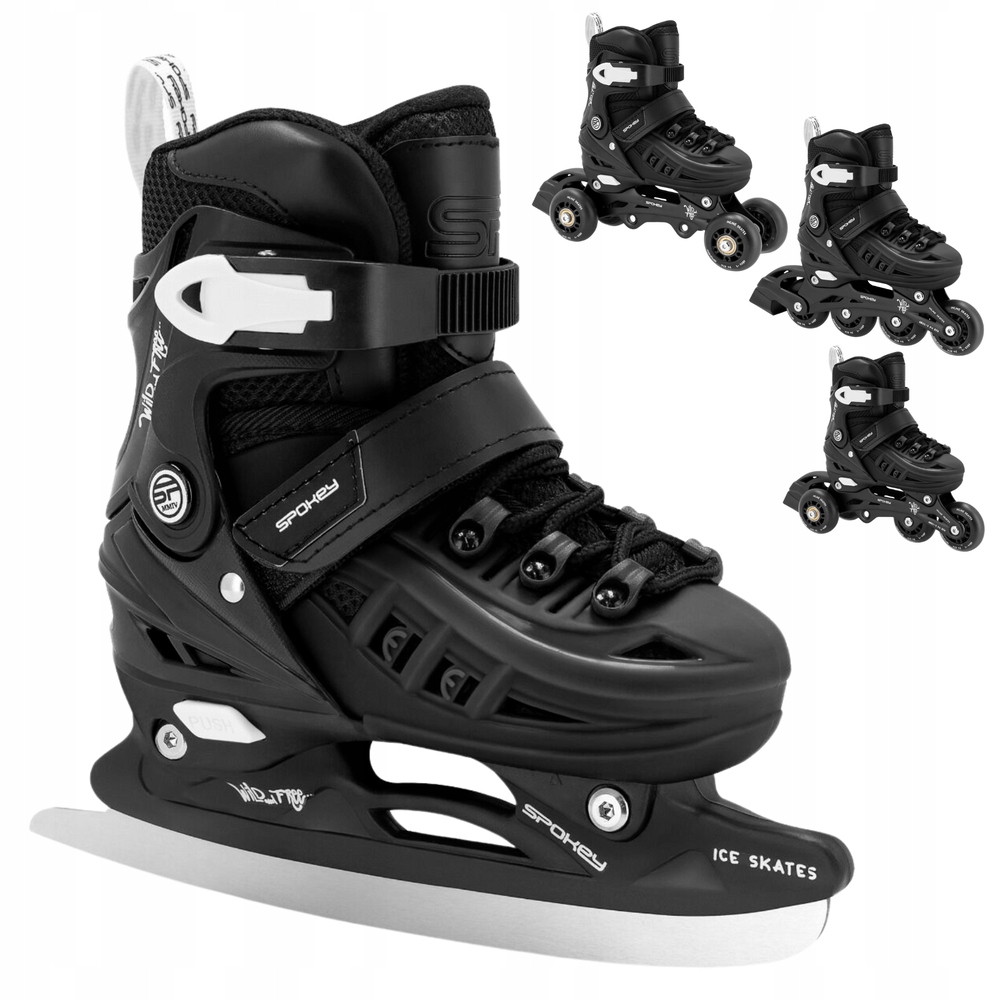 Brusle 2v1 4v1 Hokejové Brusle s regulací kolečkové brusle Kolečkové Brusle pro chlapce Spokey