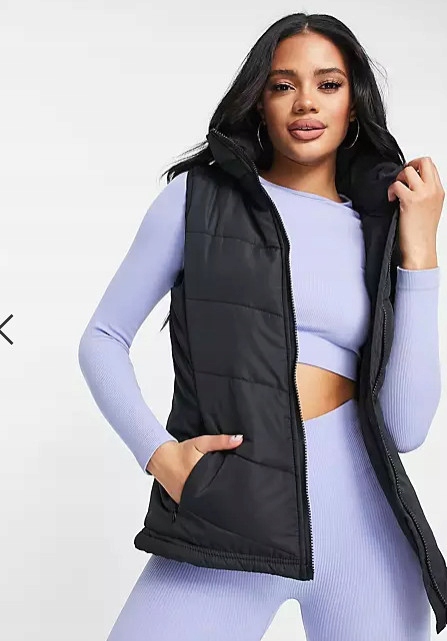 F2D002 CZARNA KAMIZELKA THREADBARE S Kolor czarny