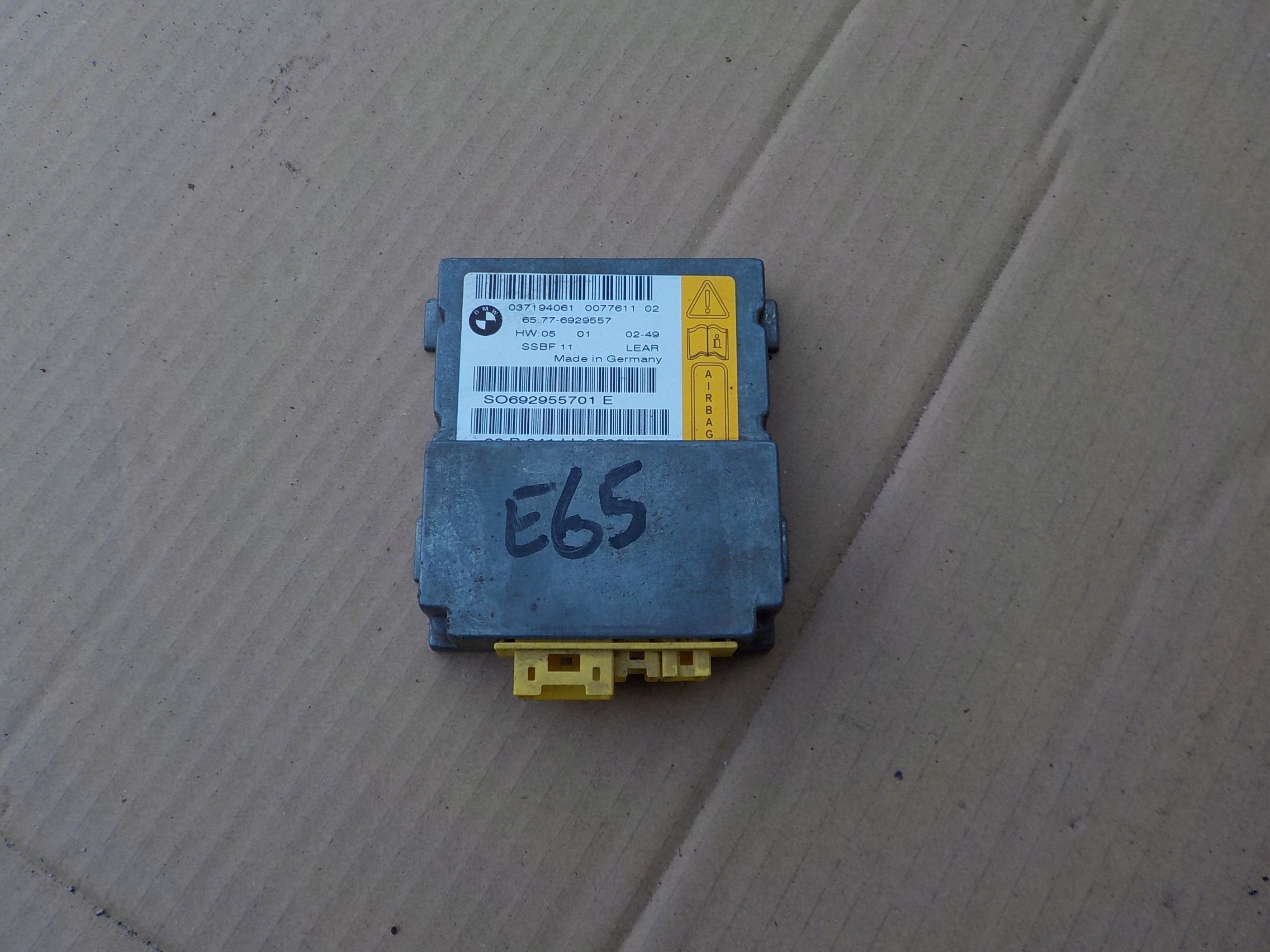 sensor zračnih jastuka bmw e65 6929557