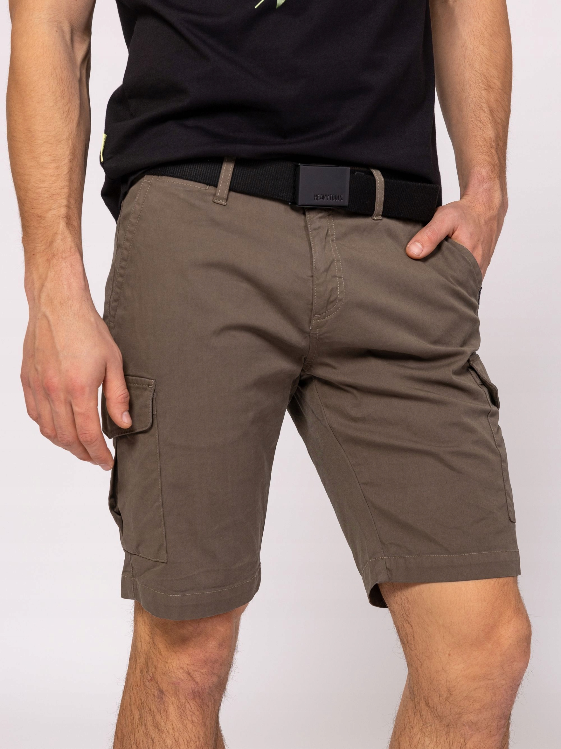 Heavy Tools Pánské Krátké Kraťasy Šortky WETROS25 Olive Olivové L
