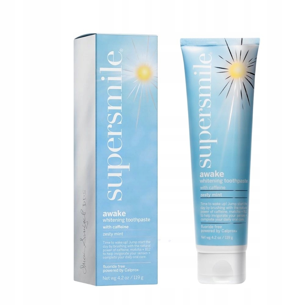 Supersmile pasta wybielająca z kofeiną miętowa bez fluoru z hydroxyapatytem