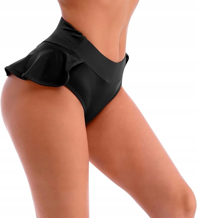 Spódniczka z Szortami Falbanka Fitness Pole Dance czarne 2XL P16,5