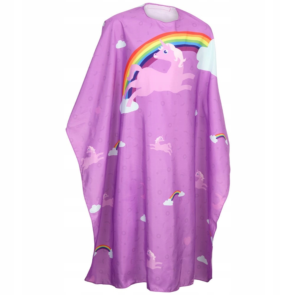 Olivia Garden Kids Kadeřnická pelerína pro děti 140 x 115 cm Unicorn Pink