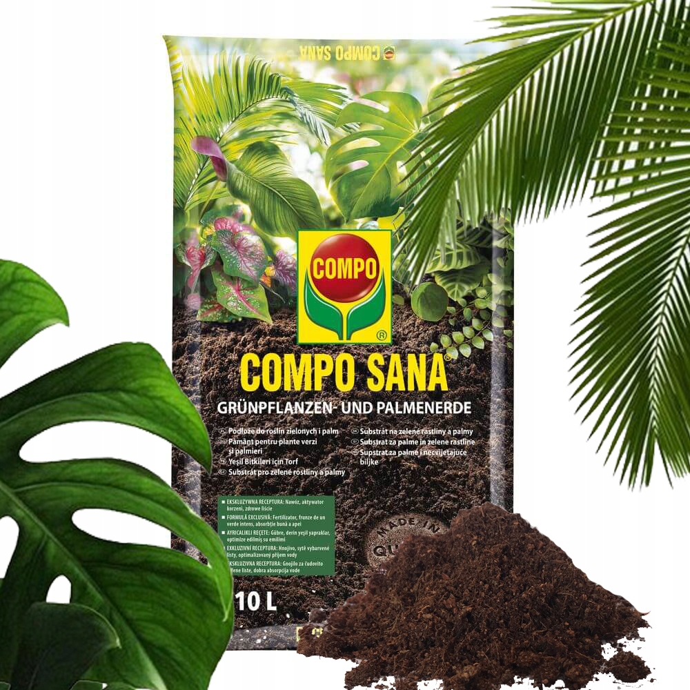

Podłoże Compo Sana do roślin zielonych i palm 10L