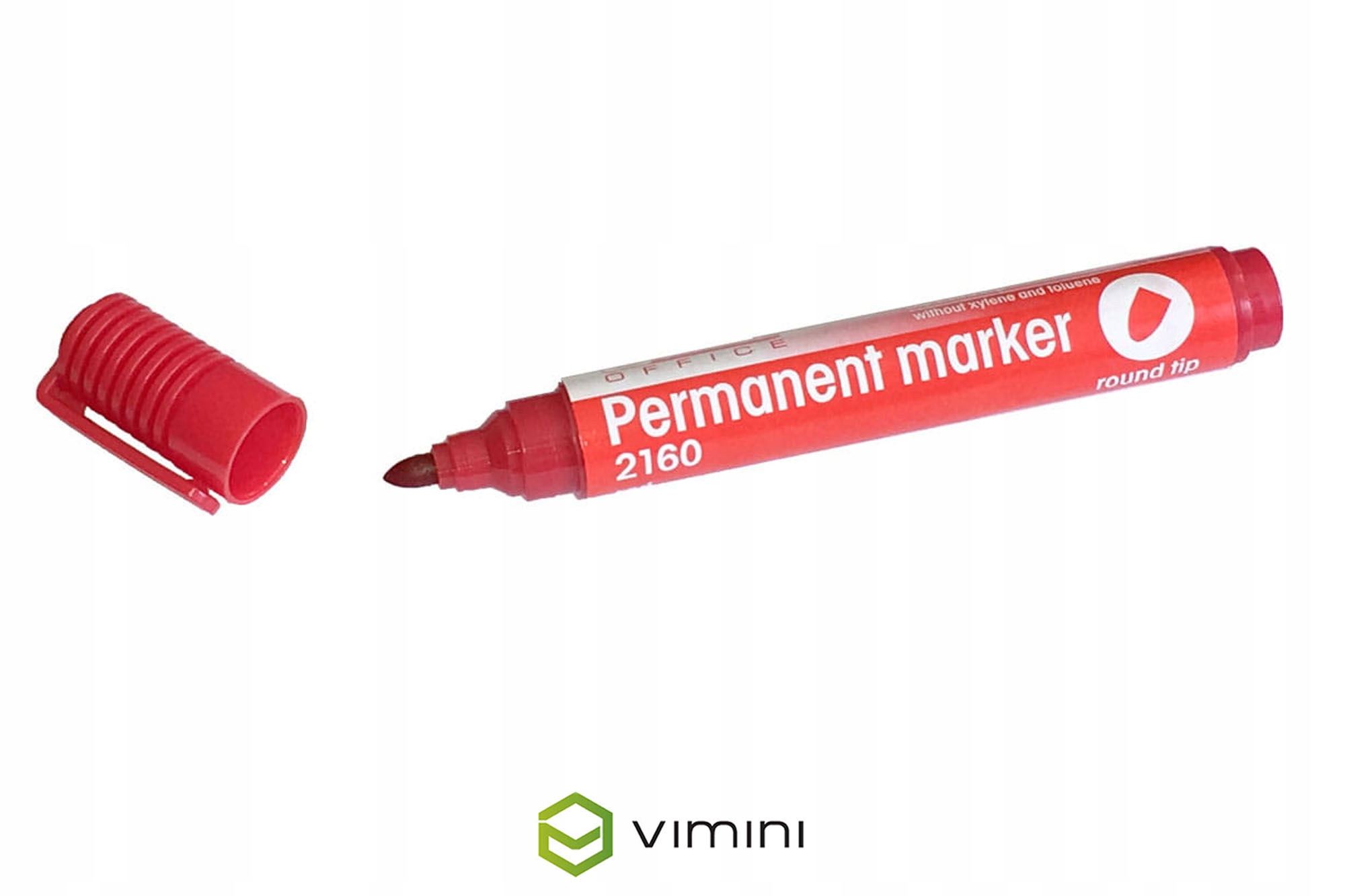 MARKER PERMANENTNY OKRĄGŁY CZERWONY 1szt