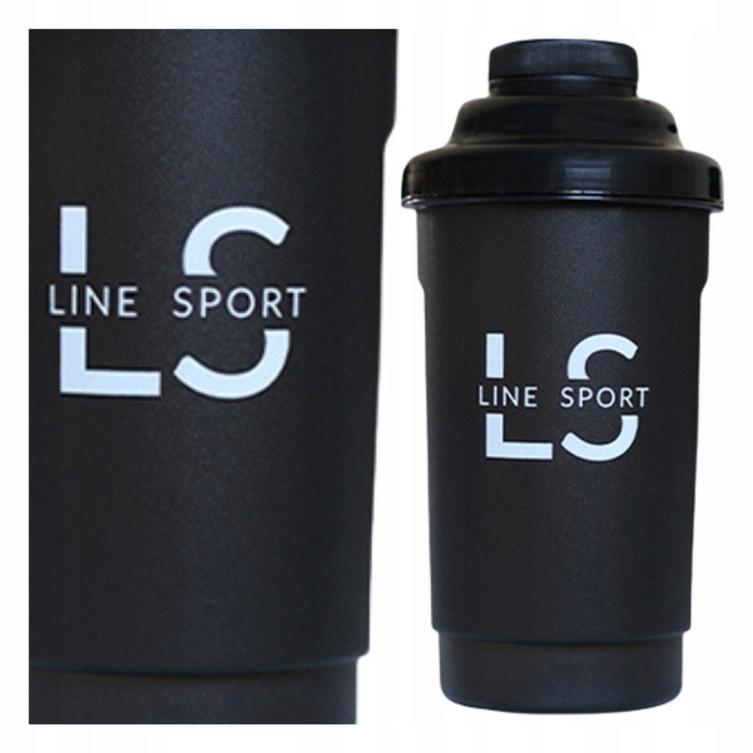 Shaker Do Białka Odżywek Linesport 600ML Czarny