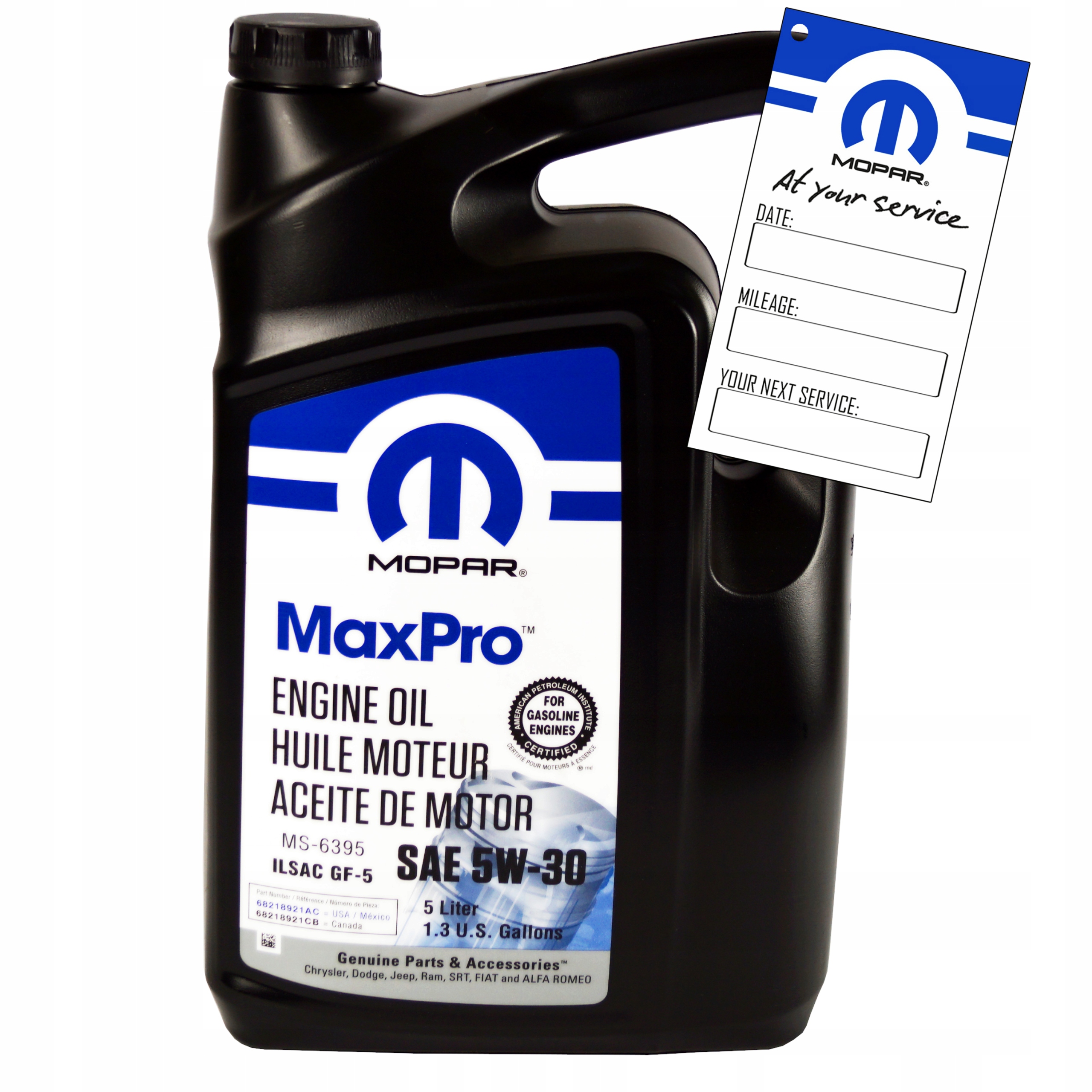 Olej Mopar 5W30 5l Chrysler Dodge Jeep Fiat