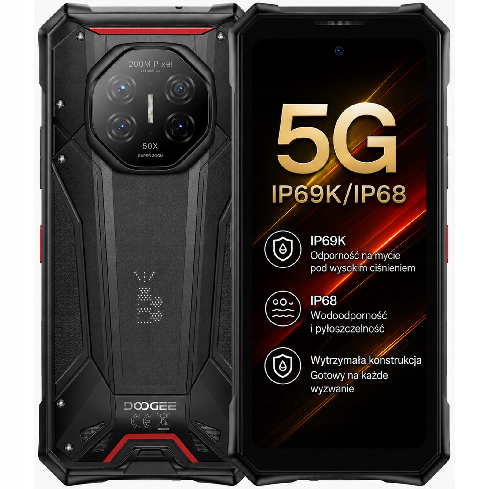Smartfón Vojenský pancier Doogee S300PRO 16/512GB 5G Android16 Dual Sim