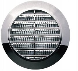 KRATKA WENTYLACYJNA OKRĄGŁA SREBRNA FI70 AWENTA