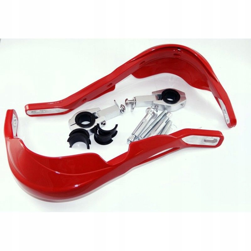 AW52553 - Кожухи алюминиевые HANDBARY LEOSHI czerowne MX cross