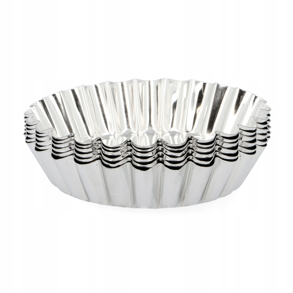 Foremki do TARTALETEK babeczek TARTY metalowe x6 Rodzaj forma do ciastek