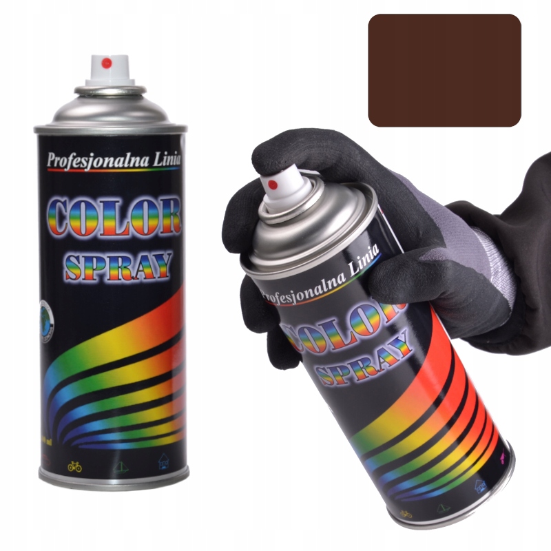 

Color Spray Lakier Farba Ral 8016 Brązowy