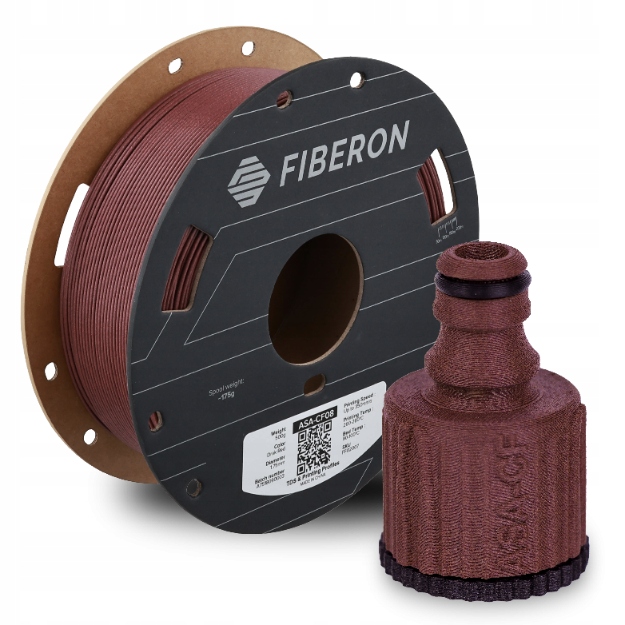 Polymaker Fiberon ASA-CF08 Dark Red 1,75mm 0,5kg
