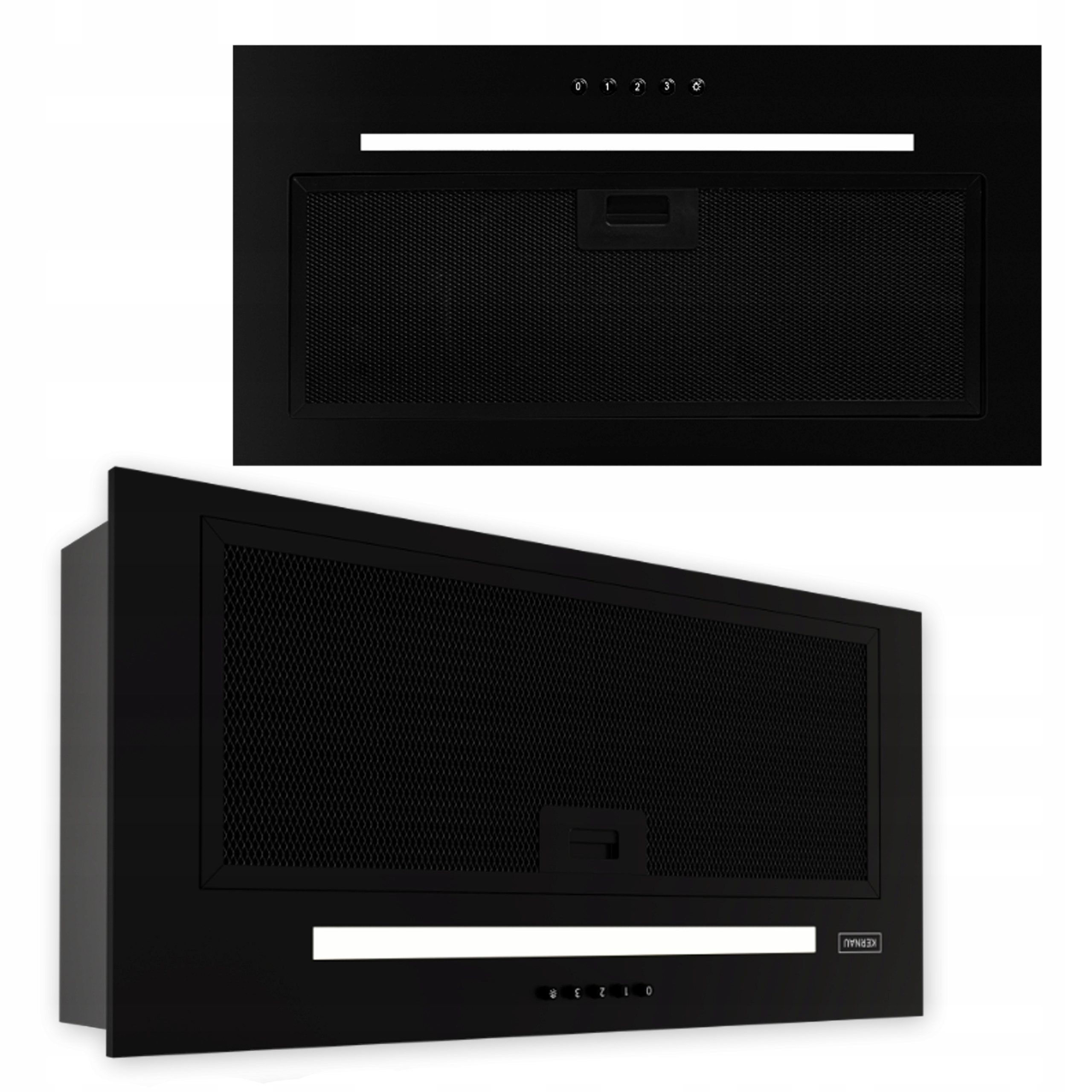 Podskrinkový digestor Kernau KBH0662B 60 cm Led Časovač čierny