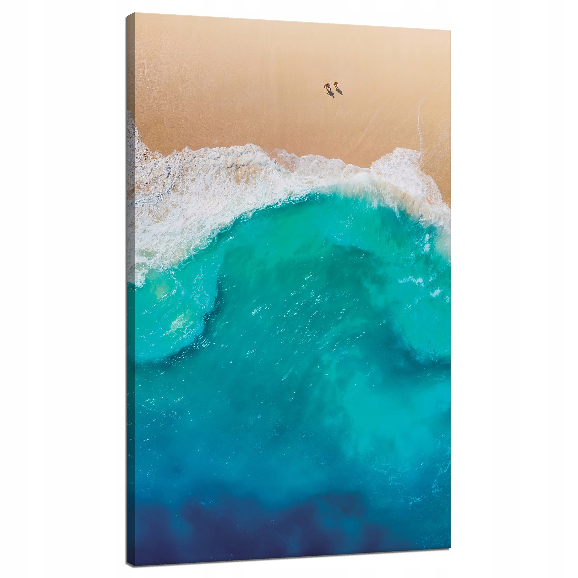 Obraz na plátně Pláž Lidé Vlny Voda Dovolená 70x120 cm