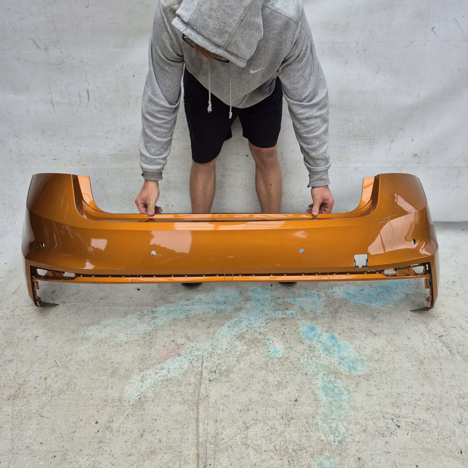 SKODA FABIA IV 4 HB 21-> bumper rear part rear 4XPDC