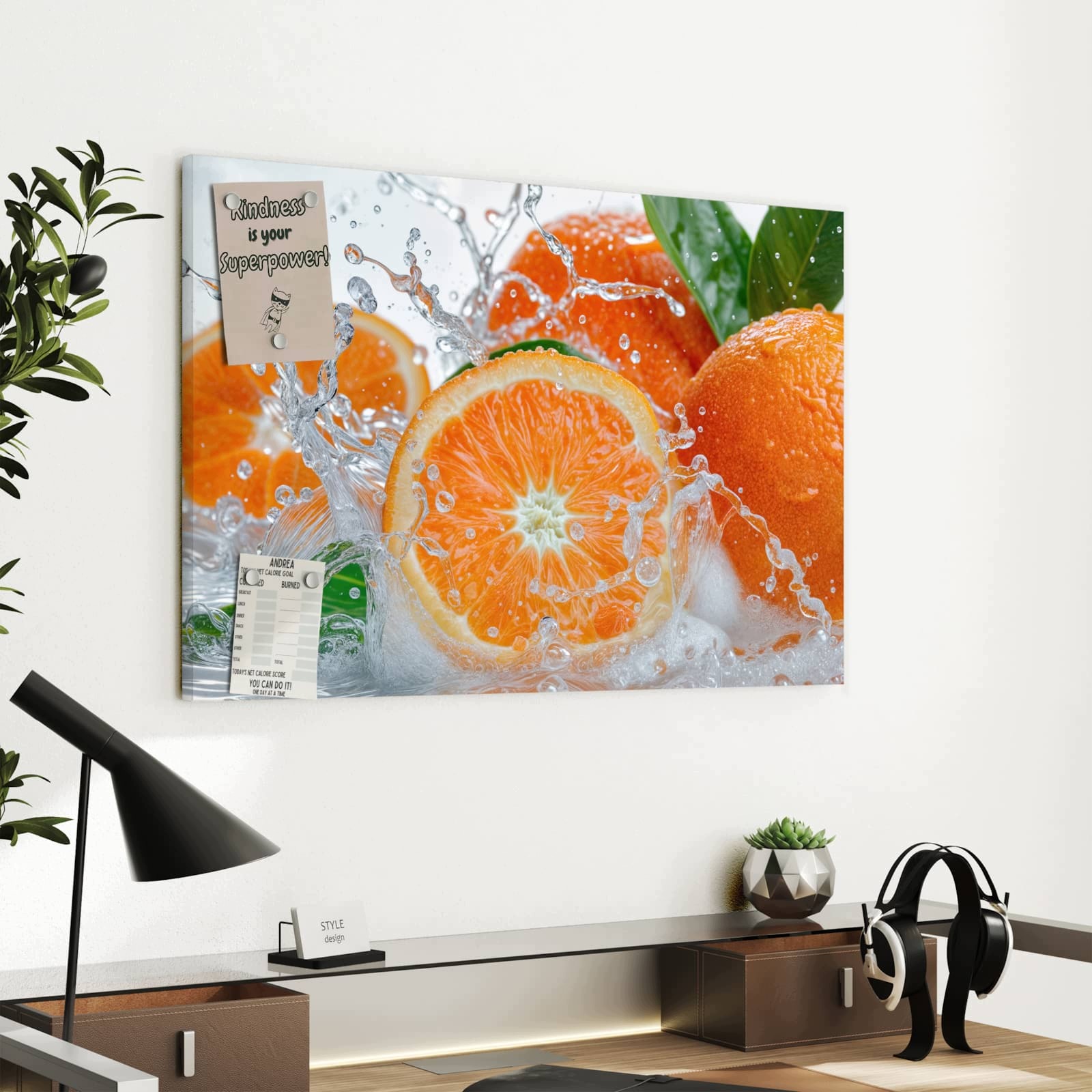 Magnetická tabule Musujouce Pomeranče 60 × 40 cm