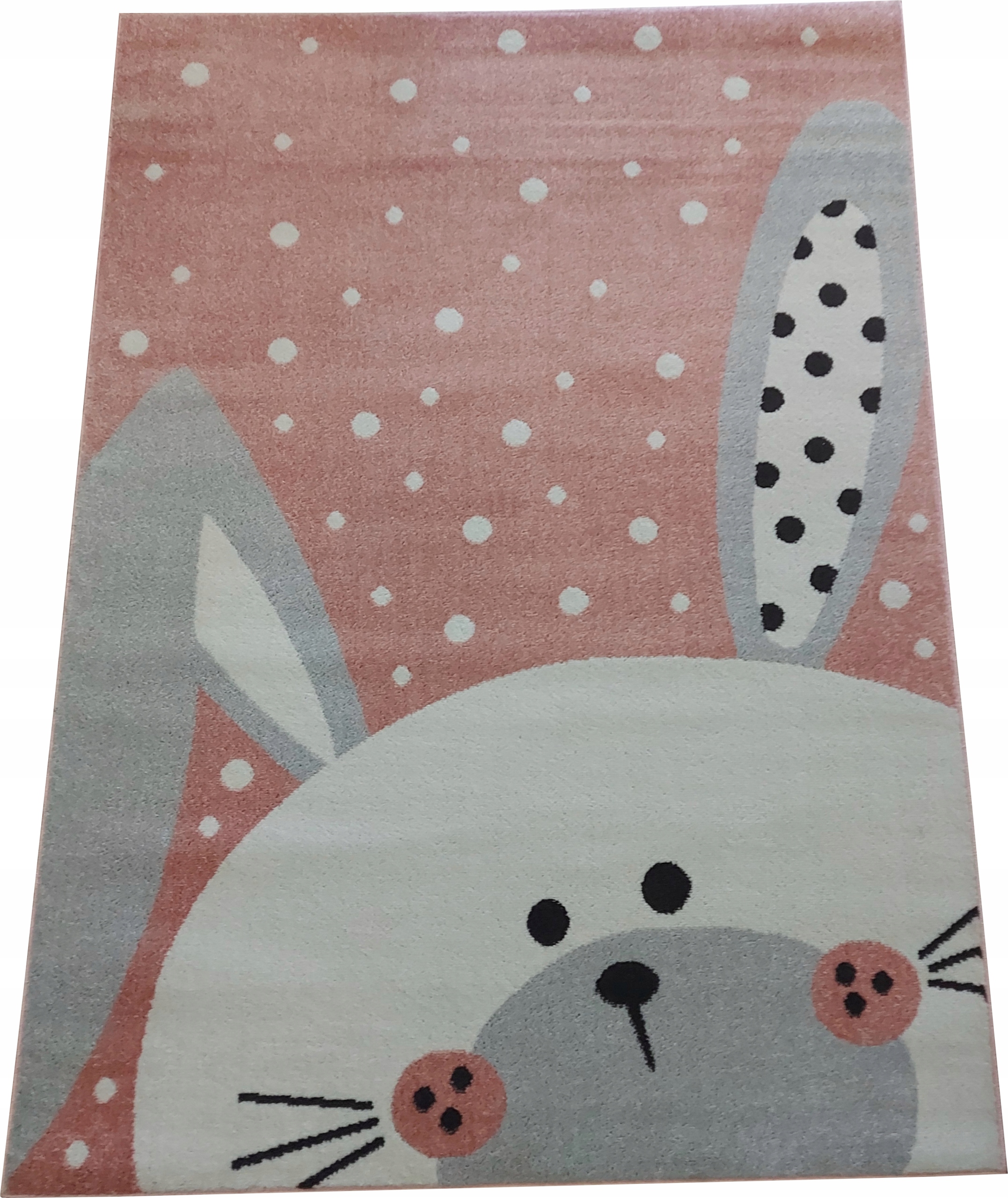 Koberec pre dievčatko, ružový králik 300 x 400 cm