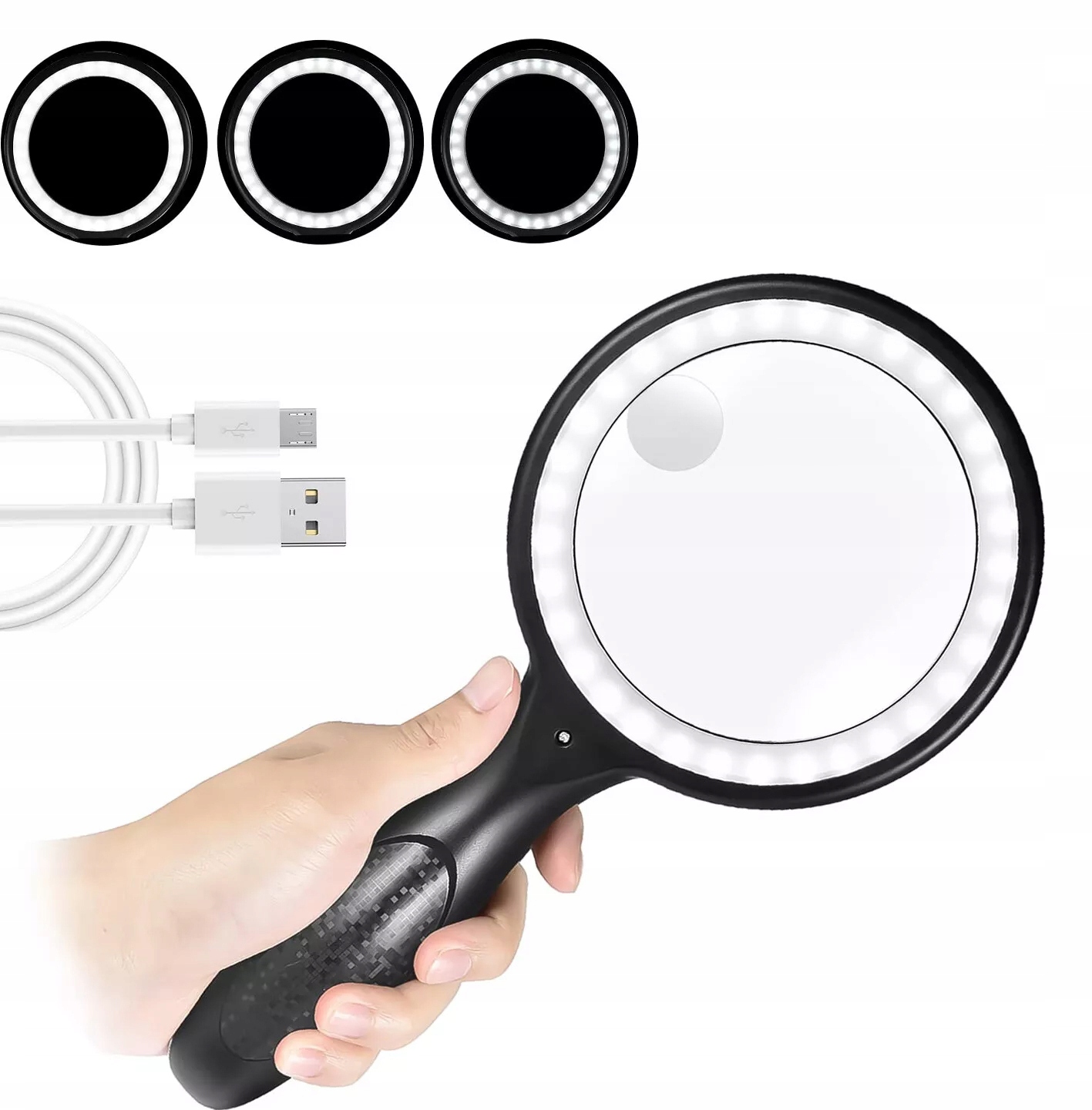 Lupa Na Čtení 30X 60X 33 Led Diod Ideální Dárek Pro Seniory A Děti