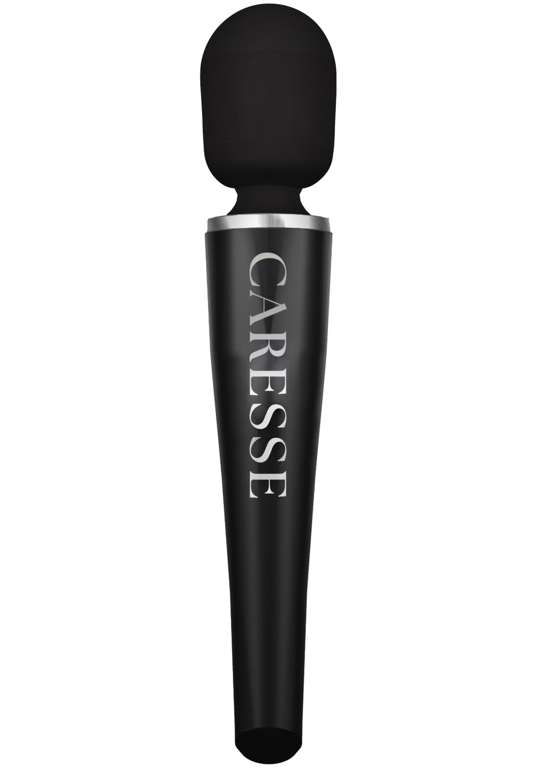 2x Caresse Pro Wand Massager 30,6 cm 5 režimů IPX7 silikon černý
