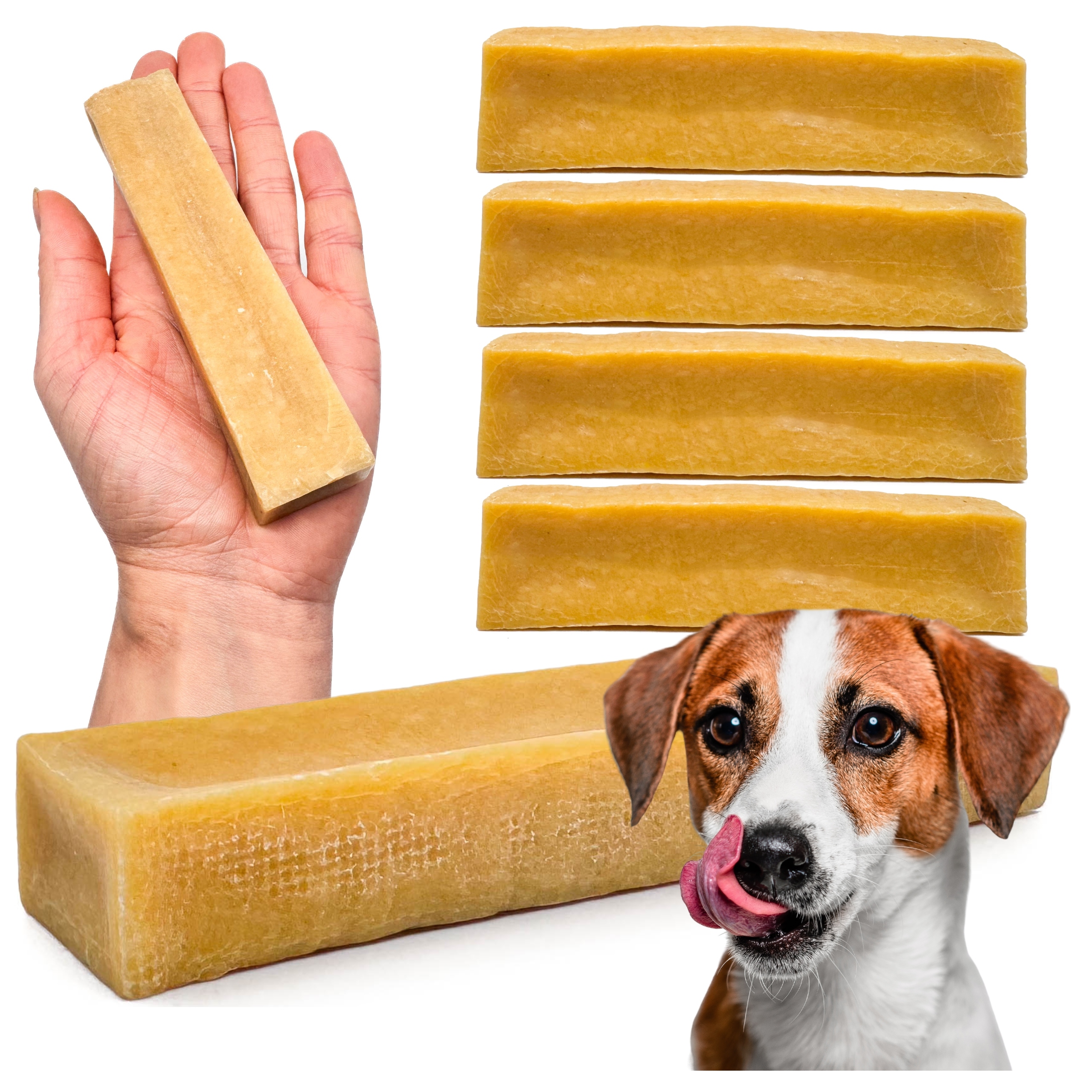 Levně Přírodní Kousátko Pro Psa Z Himalájského Sýra Střední Sýr M Pamlsek EKO3