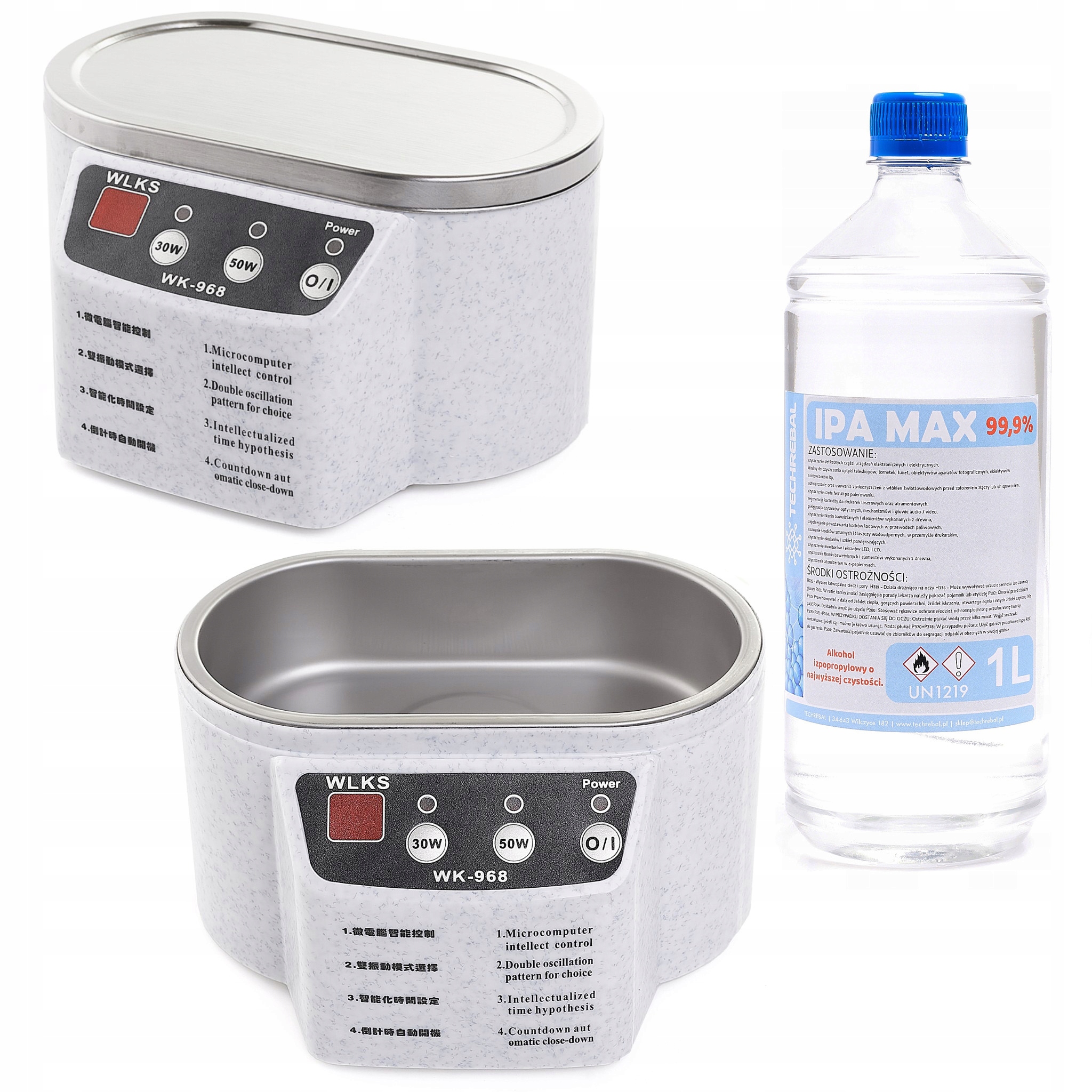 Ultrazvuková Myčka Na Vodu 968 500 ML 50 W Alkohol Ipa 1 L