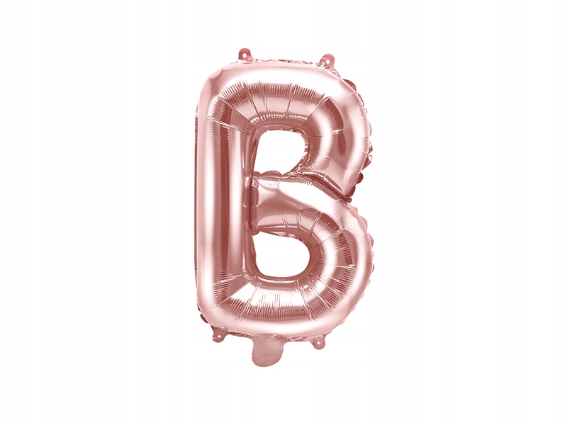 

Balon foliowy Litera B 35cm, różowe złoto