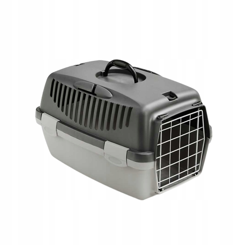 Levně Přepravka Gulliver 1 s kovovými dvířky šedá Zolux