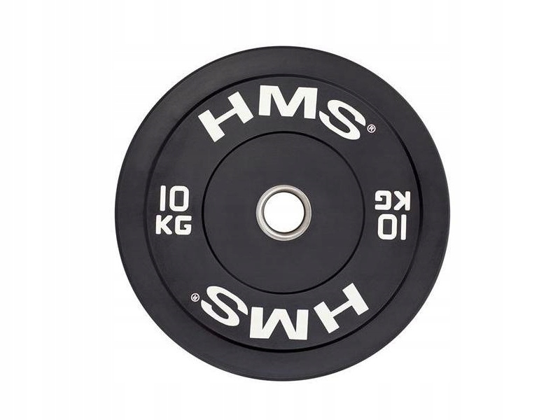Talerz olimpijski Hms BBR10 Bumper Czarny (10 kg)