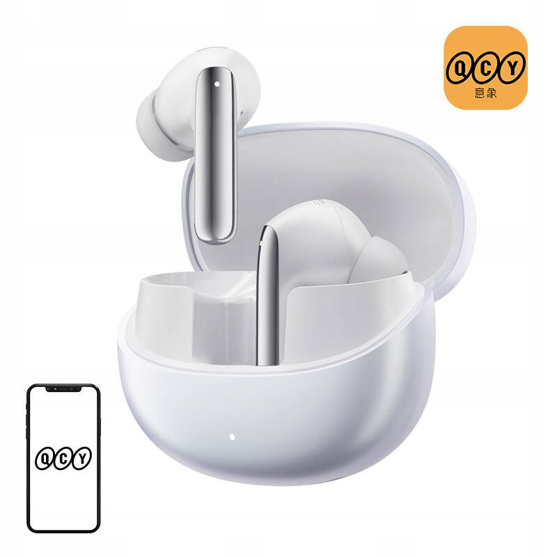 Sluchátka Tws Qcy MeloBuds Pro HT08, Anc (bílá)