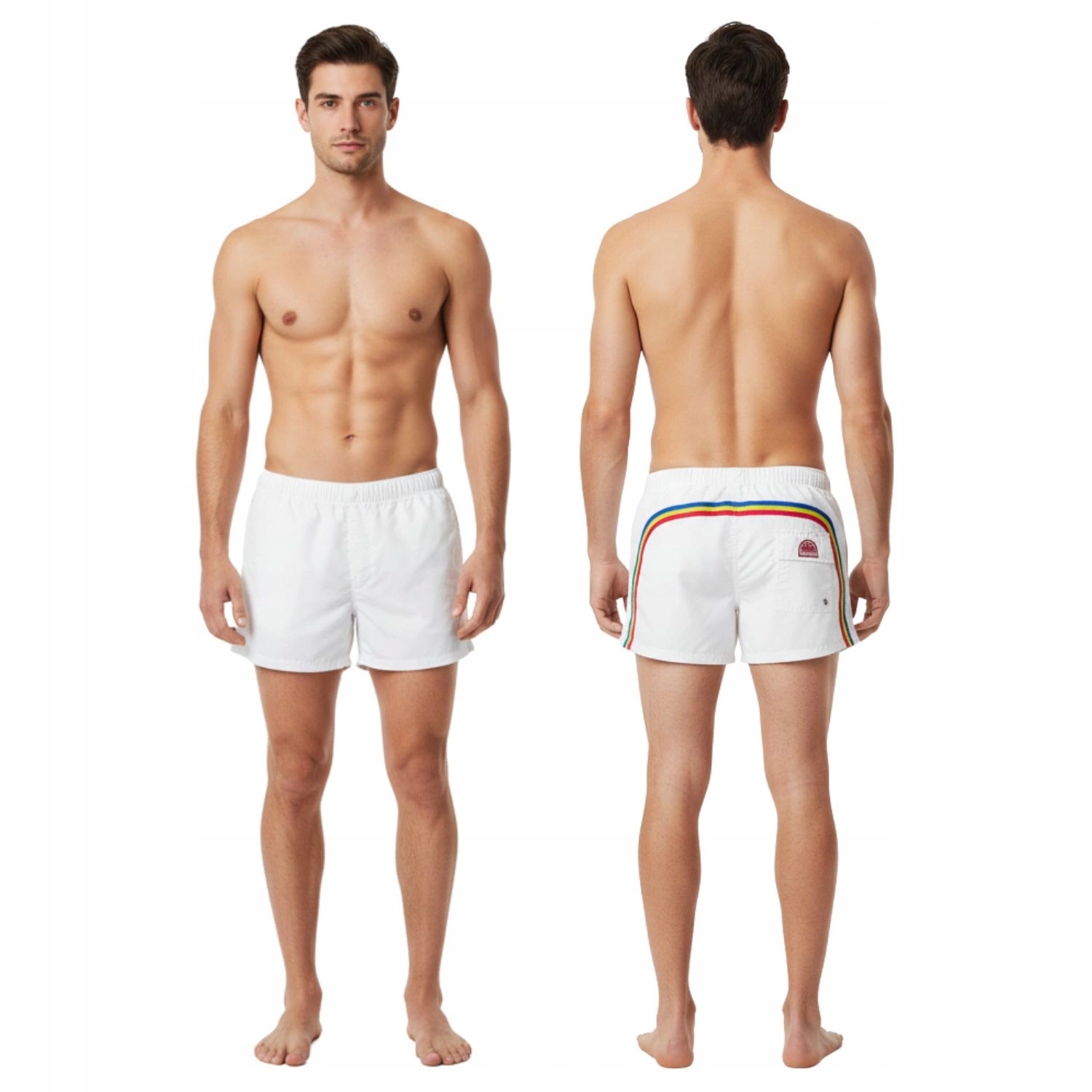 Pánské Kraťasy Sundek, bílé, rychleschnoucí vel. S /40