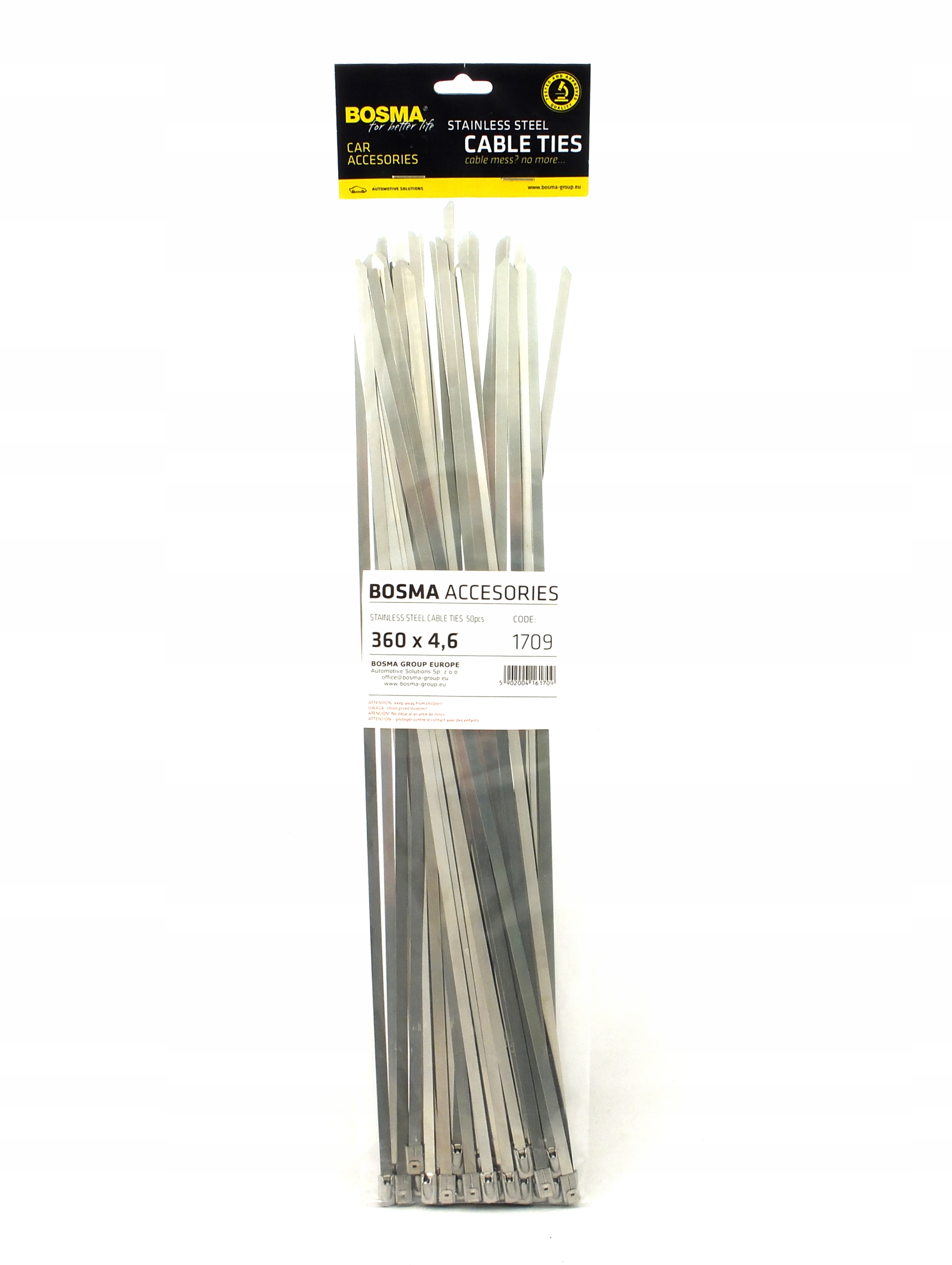 4. 6X360MM 50PCS 1709 НЕРЖАВЕЮЩАЯ СТАЛЬ