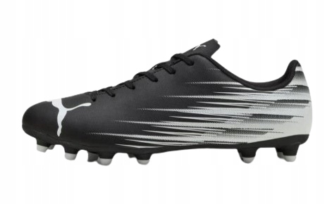 PUMA ATTACANTO II FG KORKI MĘSKIE CZARNE Z LOGO SZNUROWANE 1J6A