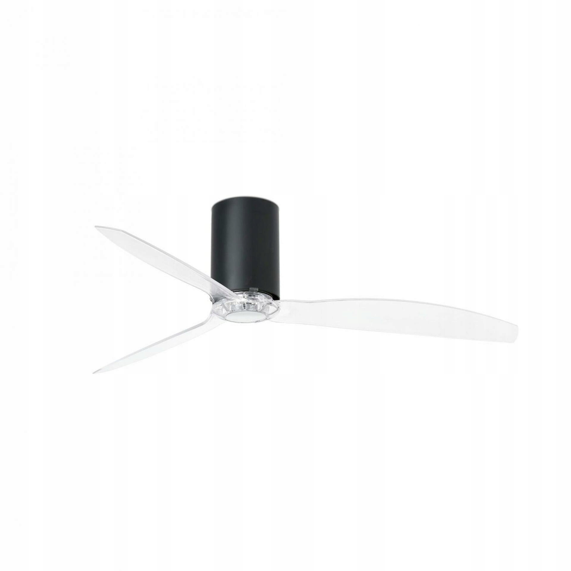 Stropný ventilátor Faro Mini Tube Fan DC čierny/transparentný 128cm