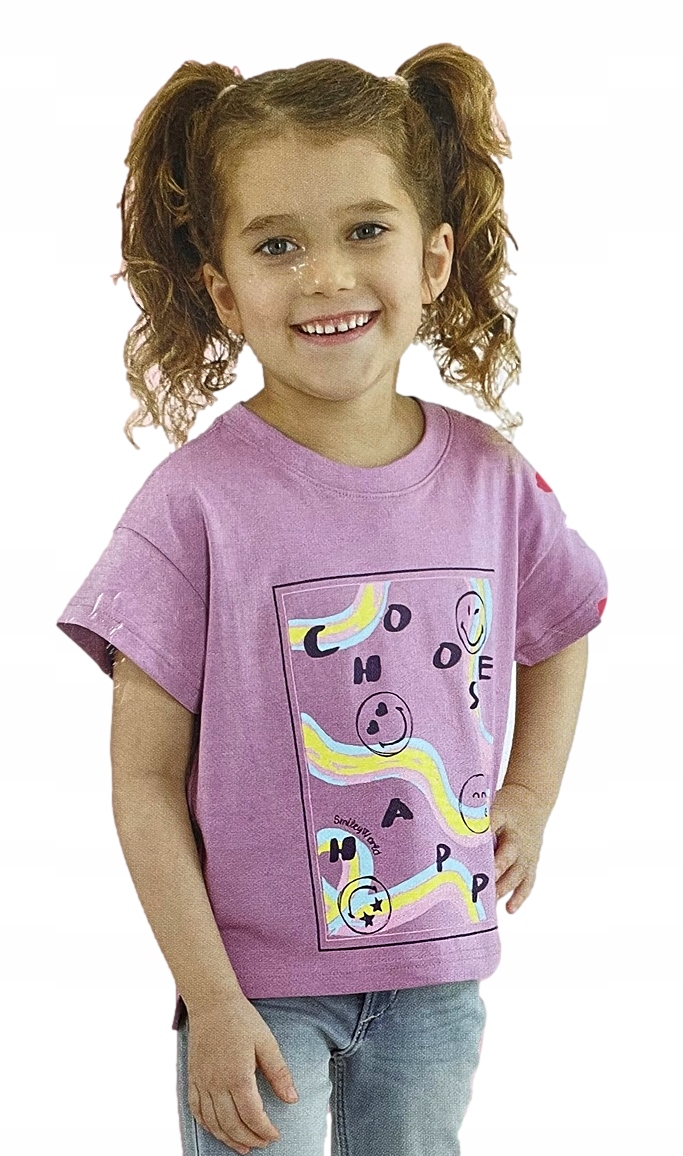 

Bluzka dziewczęca tshirt Smiley Buźka *110-116
