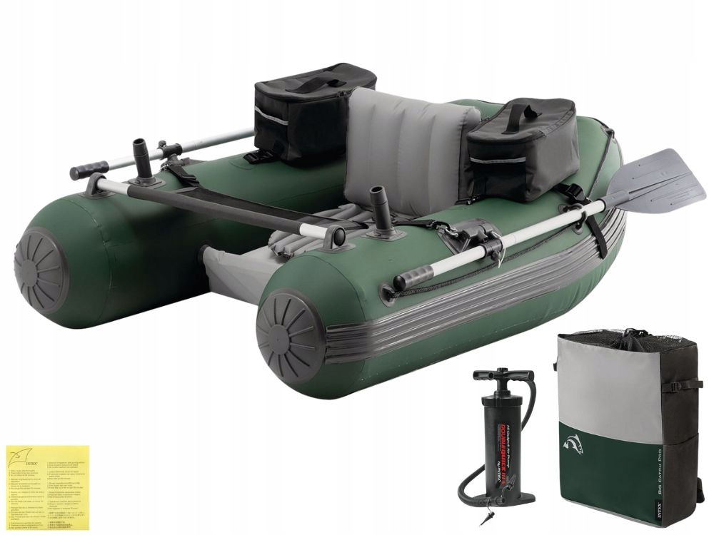 Ponton Wędkarski Big Catch Pro Intex 68381 Wiosła Pompka Torba Model 2026