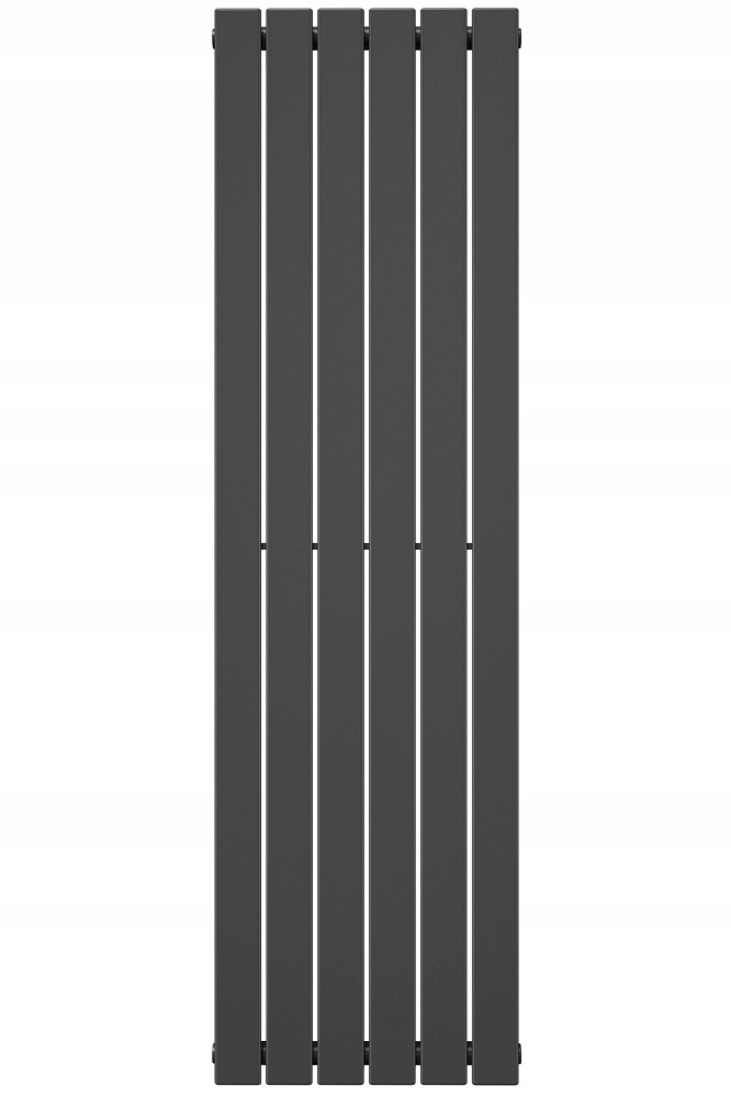 Grzejnik dekoracyjny panelowy pionowy 1800x468 antracyt, wersja pojedyncza