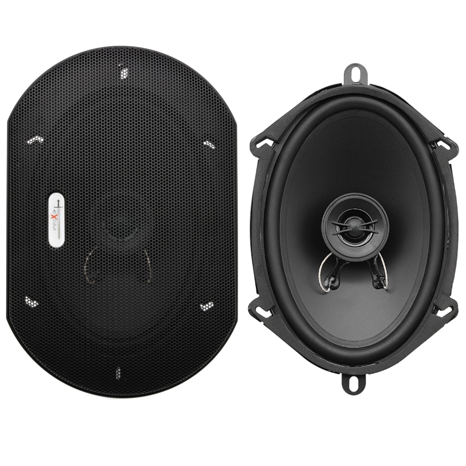 GŁOŚNIKI SAMOCHODOWE EXCALIBUR 5x7" ELIPSY OWALNE + REDUKCJE GŁOŚNIKOWE Moc muzyczna PMPO 450 W